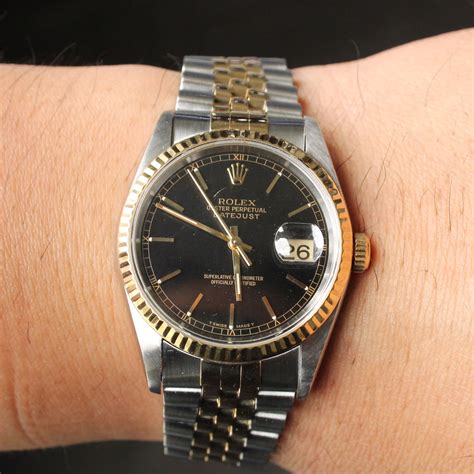 rolex 16223 black dial sale|Rolex 16233 price list.